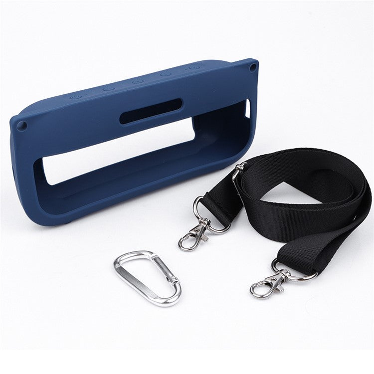 Silicone Protector Case for Bose SoundLink Flex Bluetooth Wireless Speaker Portable Protective Cover - Navy Blue