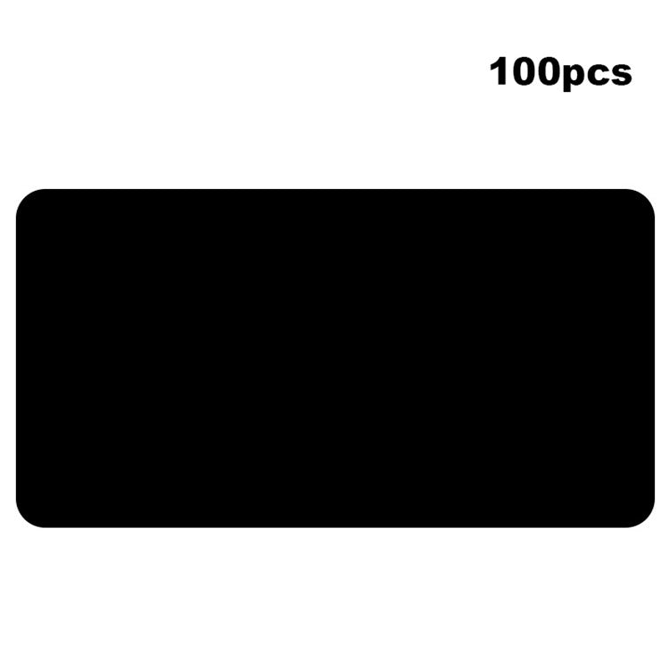 100Pcs Phone Metal Plate for Magnetic Wireless Charger Car Phone Holder Adhesive Metal Sheet - Black / 45*85mm