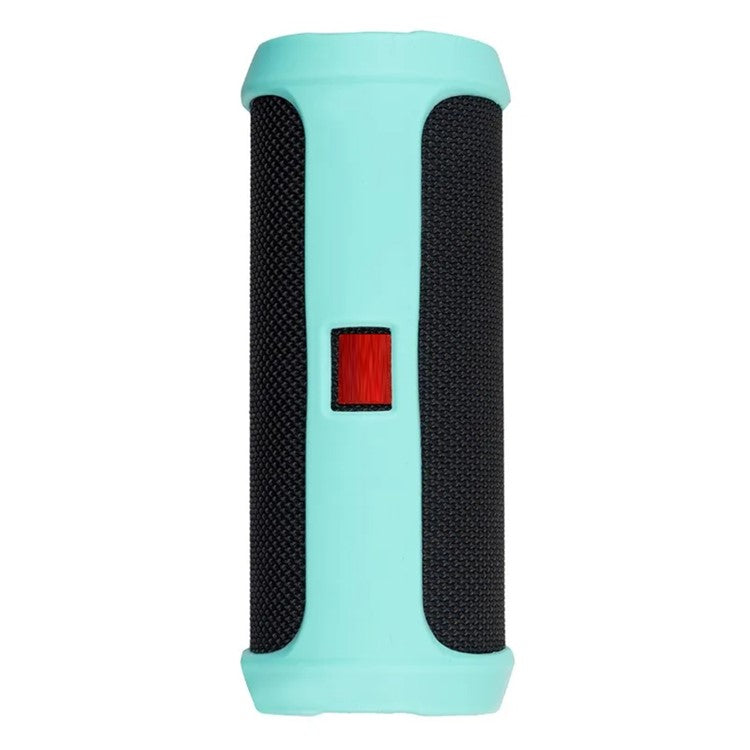 For JBL Flip4 Bluetooth Speaker Soft Silicone Case Anti-scratch Protective Cover - Mint Green