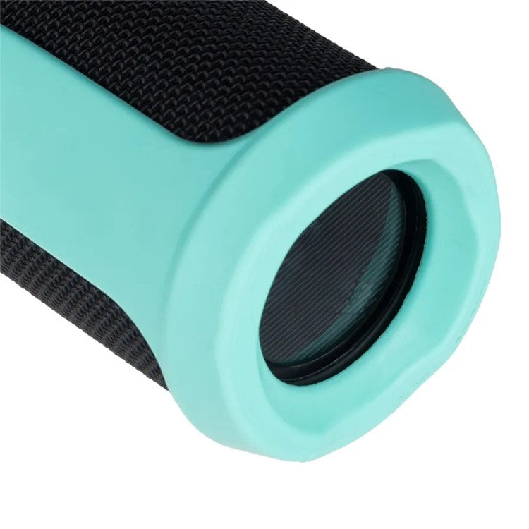 For JBL Flip4 Bluetooth Speaker Soft Silicone Case Anti-scratch Protective Cover - Mint Green