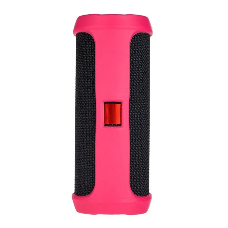 For JBL Flip4 Bluetooth Speaker Soft Silicone Case Anti-scratch Protective Cover - Rose