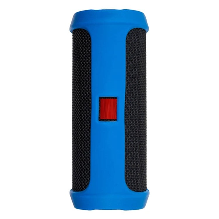 For JBL Flip4 Bluetooth Speaker Soft Silicone Case Anti-scratch Protective Cover - Blue