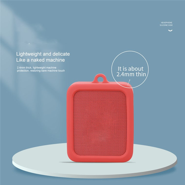 For JBL GO ESSENTIAL Portable Speaker Sleeve Silicone Case Cover - Red