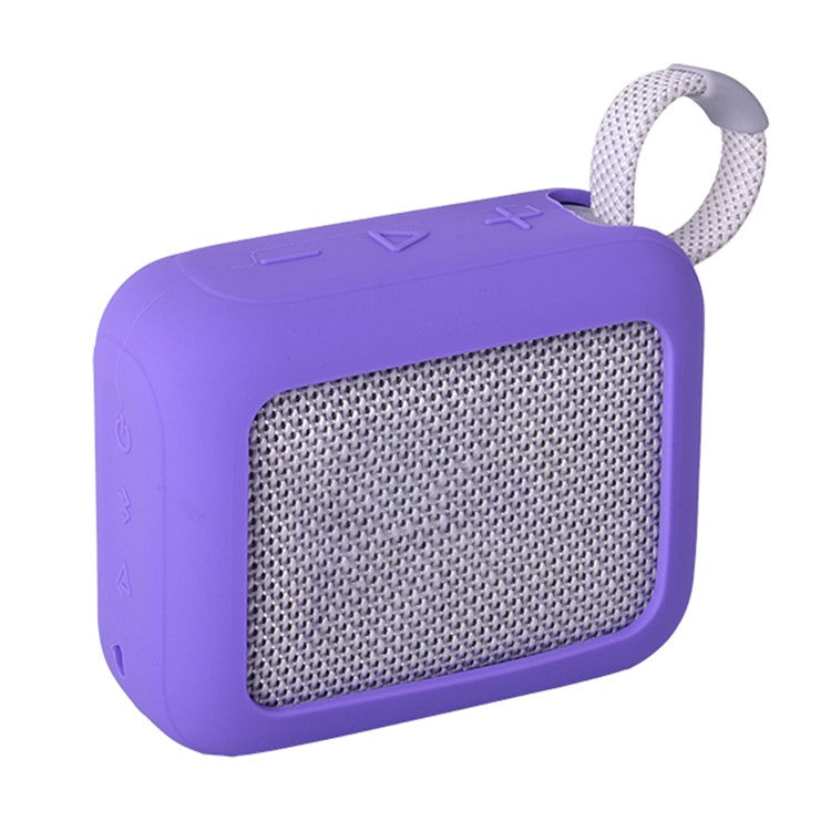 Silicone Case for JBL Go 4 Portable Speaker Sleeve Drop Protection Cover - Purple