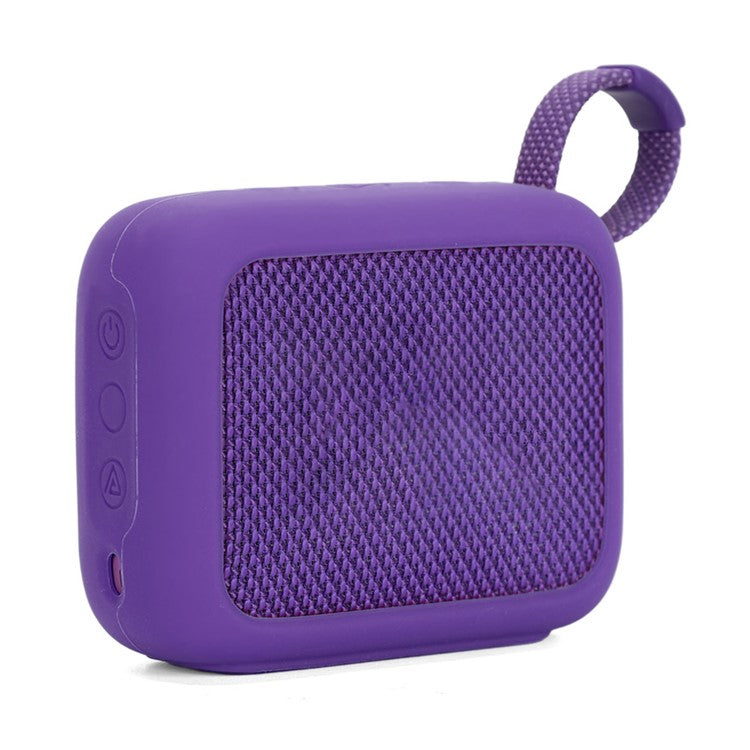 For JBL Go 4 Bluetooth Speaker Protective Cover Soft Silicone Sleeve - Purple