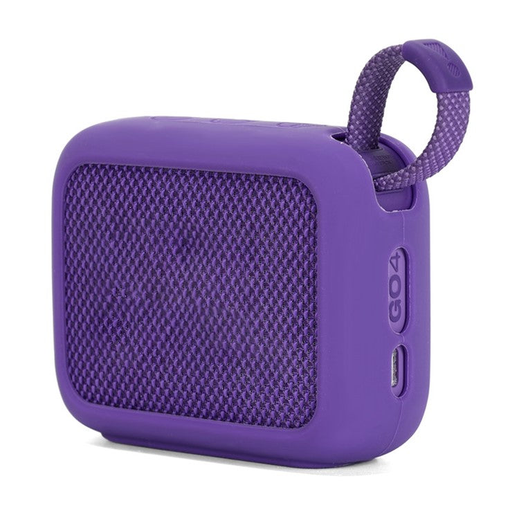 For JBL Go 4 Bluetooth Speaker Protective Cover Soft Silicone Sleeve - Purple