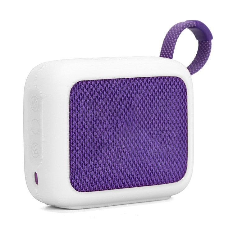 For JBL Go 4 Bluetooth Speaker Protective Cover Soft Silicone Sleeve - White