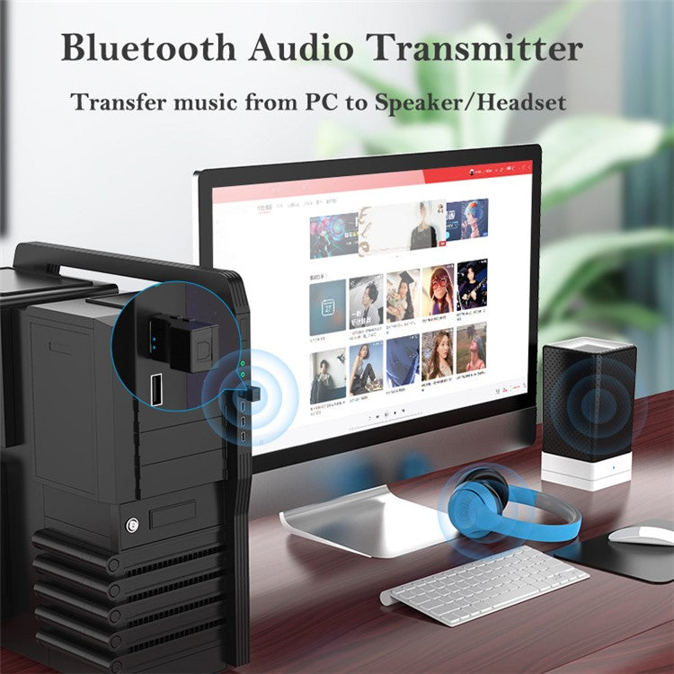 SW-03 Optical Fiber/USB Bluetooth Audio Transmitter Mini Portable BT Audio Adapter Compatible with Nintendo Switch/PC/PS/Xbox Game Consoles