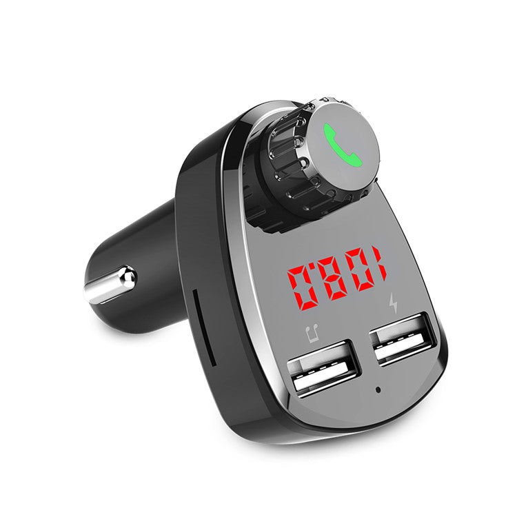 G13 Dual-USB Intelligent Vehicle Bluetooth Mp3 Player Fast Car Charger for iPhone Samsung Huawei etc.