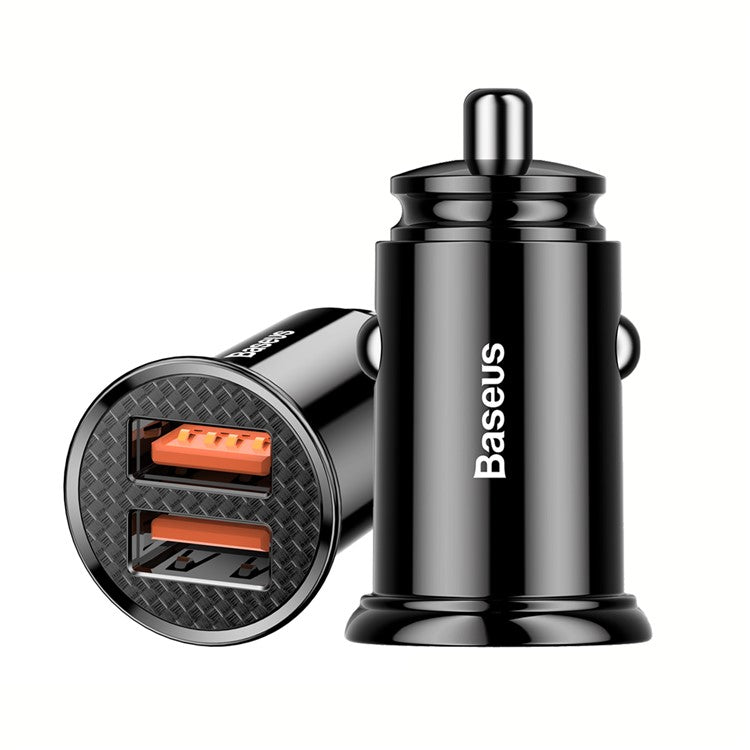 BASEUS Car Charger Dual QC3.0 30W QC3.0/QC2.0/SCP/PE+/AFC - Black