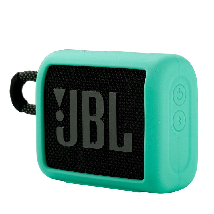 Soft Silicone Case Shockproof Protector Cover for JBL Go 3 Bluetooth Speaker - Green