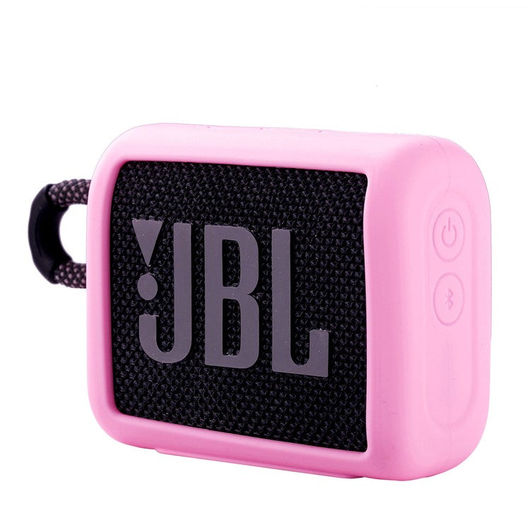 Soft Silicone Case Shockproof Protector Cover for JBL Go 3 Bluetooth Speaker - Pink