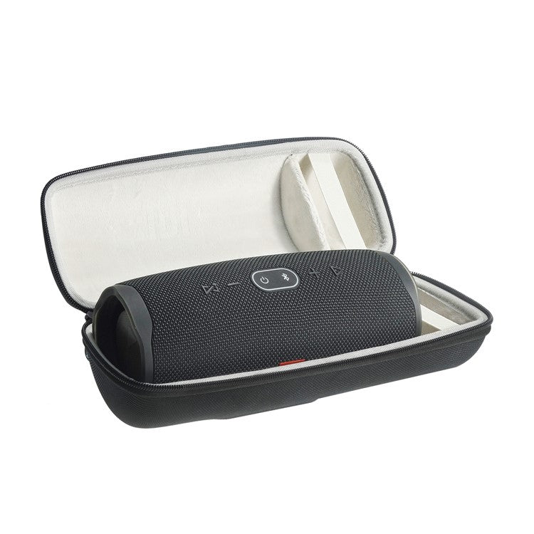 Shockproof Storage Box Dustproof EVA Nylon Speaker Storage Case Bag for JBL Charge 5/4/3 - Black