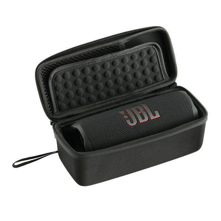 For JBL Flip 6/Flip 5/Flip 4 Rectangle Shockproof Carrying Case Bluetooth Speaker Storage Bag - Black