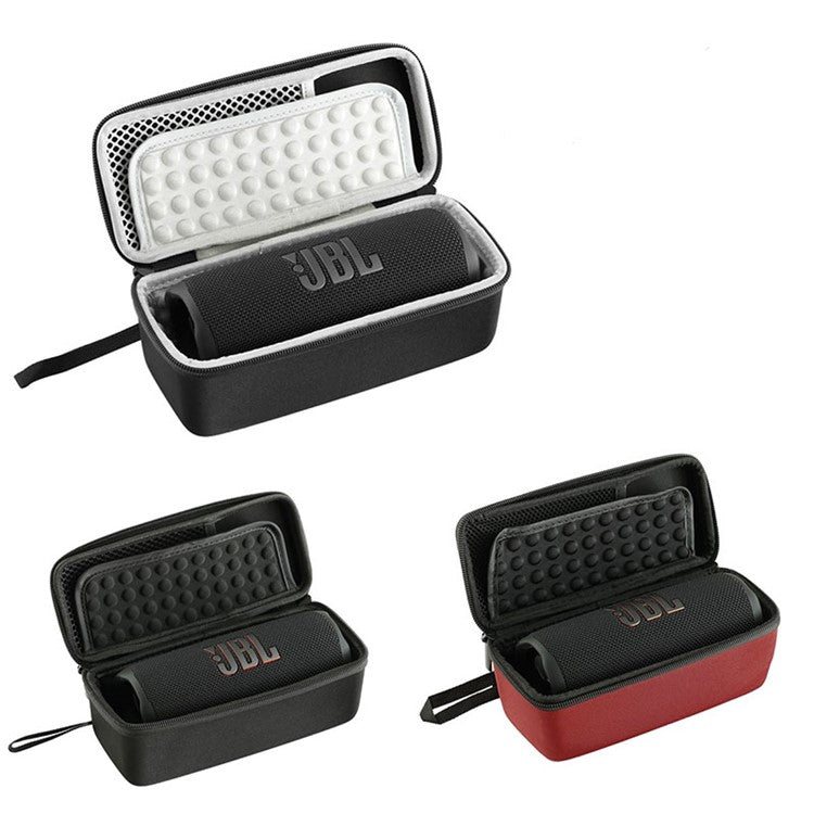 For JBL Flip 6/Flip 5/Flip 4 Rectangle Shockproof Carrying Case Bluetooth Speaker Storage Bag - Black