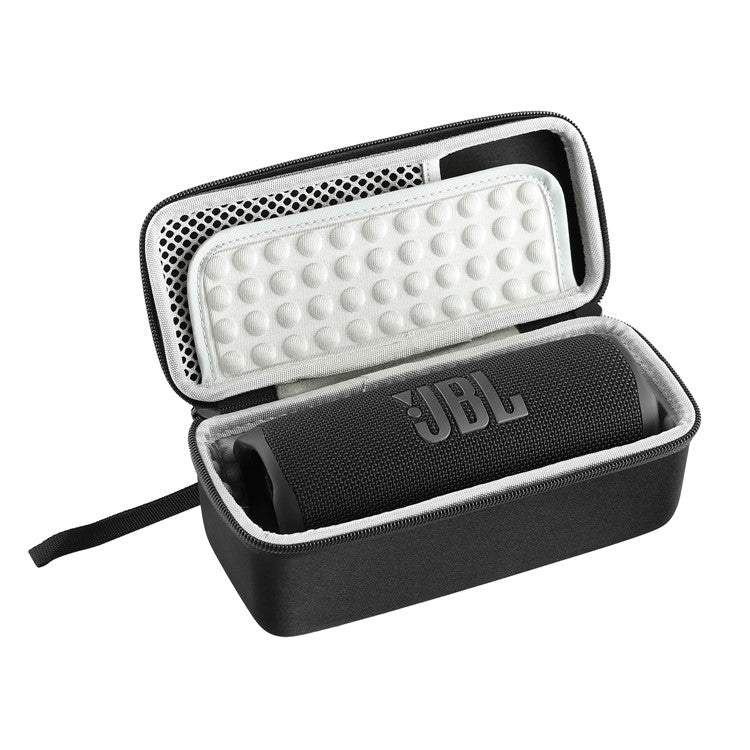 For JBL Flip 6/Flip 5/Flip 4 Rectangle Shockproof Carrying Case Bluetooth Speaker Storage Bag - Black/Grey