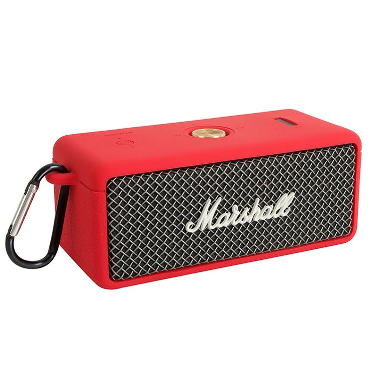 For Marshall EMBERTON Bluetooth Speaker Dust-proof Silicone Protective Cover - Red