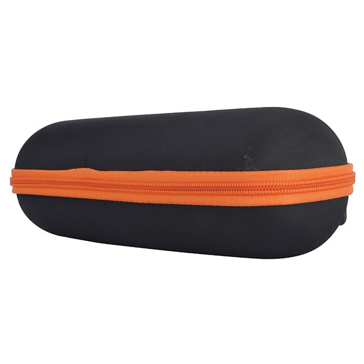 For JBL Flip 6/Flip 5/Flip 4 Portable Shockproof Carrying Case Bluetooth Speaker Storage Bag - Black/Orange