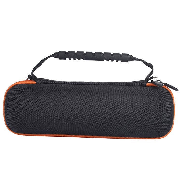 For JBL Flip 6/Flip 5/Flip 4 Portable Shockproof Carrying Case Bluetooth Speaker Storage Bag - Black/Orange