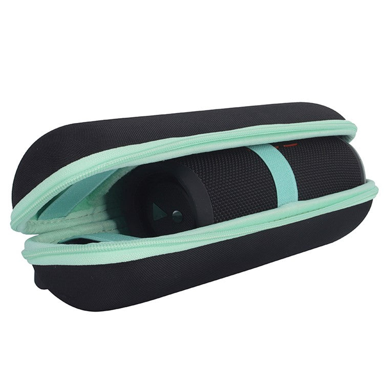 For JBL Flip 6/Flip 5/Flip 4 Portable Shockproof Carrying Case Bluetooth Speaker Storage Bag - Black/Green