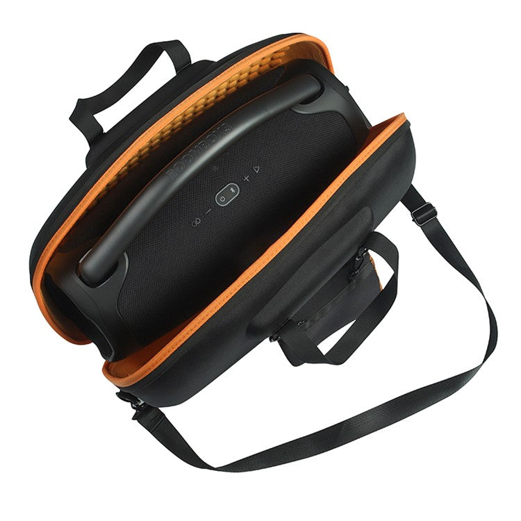 For JBL boombox 2 / 3 Bluetooth Speaker Protective Case Shockproof Carrying Storage Bag - Black / Orange