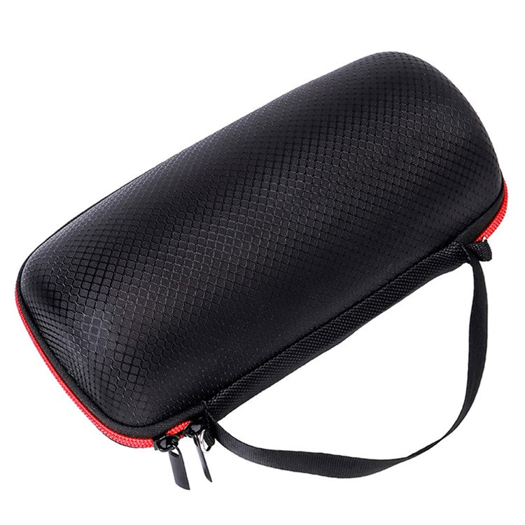 For JBL Pulse4 Carrying Case Bluetooth Speaker Anti-drop Protective Cover with Strap - Black Mesh