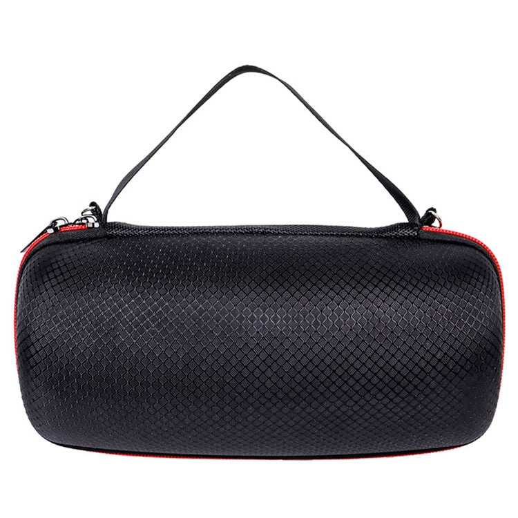 For JBL Pulse4 Carrying Case Bluetooth Speaker Anti-drop Protective Cover with Strap - Black Mesh