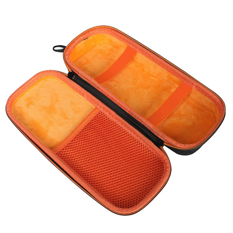 for JBL PartyBox On-The-Go Shockproof Hard EVA Storage Bag Carrying Box with Microphone Bag - Orange