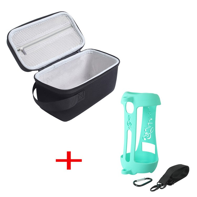 Storage Case Compatible with JBL Pulse 5 , Travel Carrying Storage Bag with Soft Silicone Sleeve Cover Pouch Holder - Mint Green