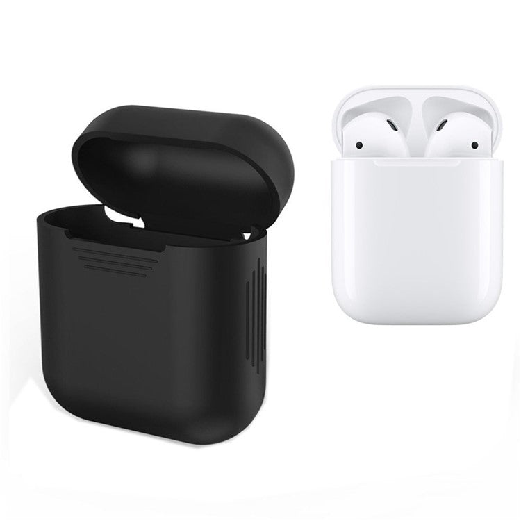 LANKILIN Shock-proof Silicone Protective Cover for Apple AirPods with Charging Case (2016) - Black