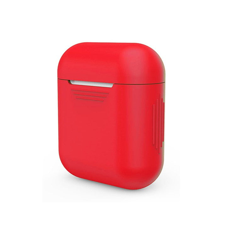 LANKILIN Silicone Shock-proof Protective Cover for Apple AirPods with Charging Case (2016) - Red