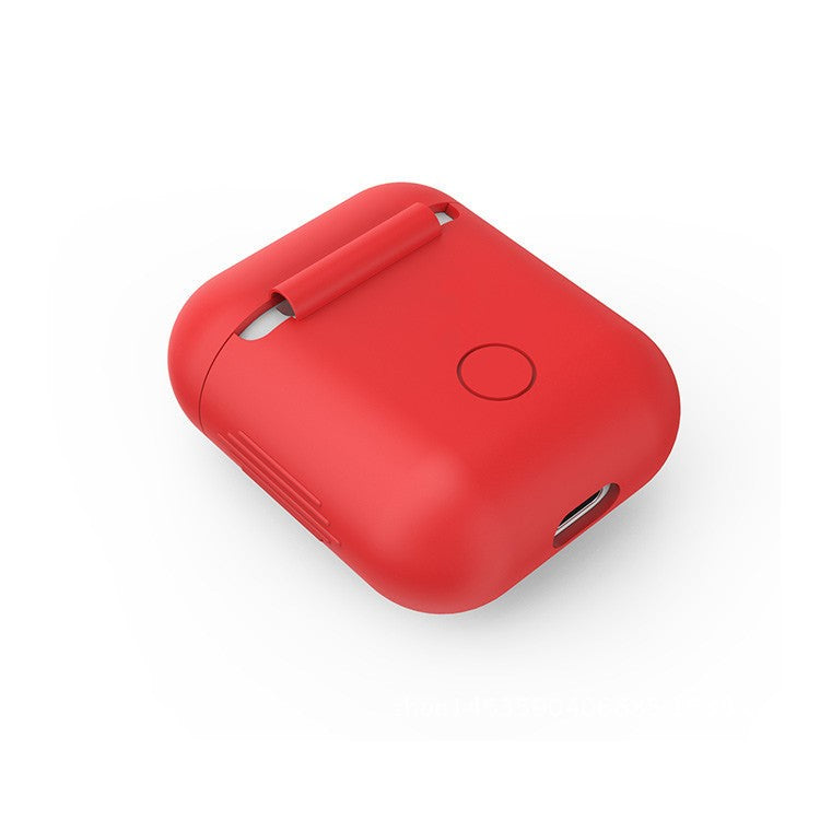 LANKILIN Silicone Shock-proof Protective Cover for Apple AirPods with Charging Case (2016) - Red