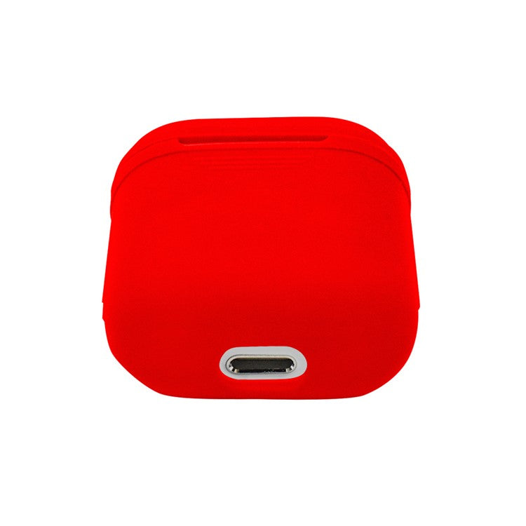 LANKILIN Silicone Shock-proof Protective Cover for Apple AirPods with Charging Case (2016) - Red