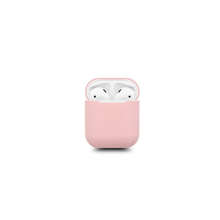 LANKILIN Shock-proof Silicone Soft Cover for Apple AirPods with Charging Case (2016) - Light Pink