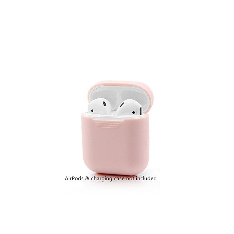 LANKILIN Shock-proof Silicone Soft Cover for Apple AirPods with Charging Case (2016) - Light Pink