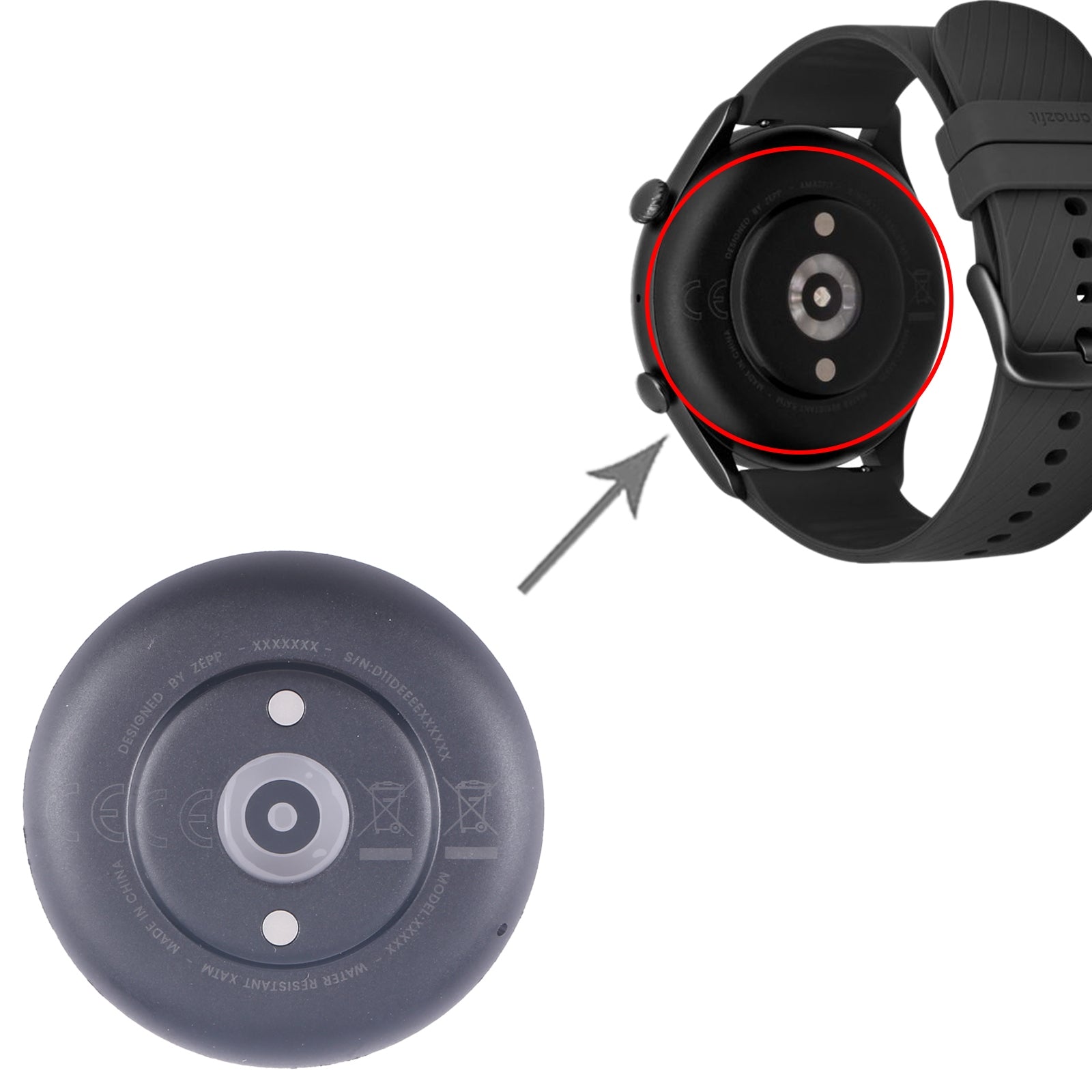 For Amazfit GTR 3 Pro Rear Housing Cover