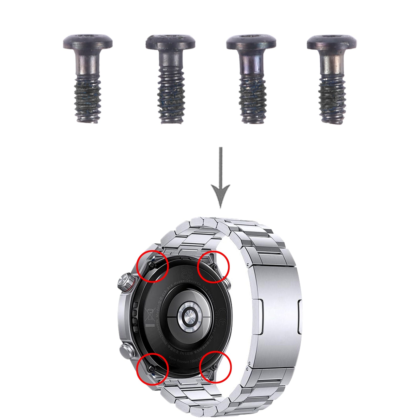 For Huawei Watch  4pcs/Set Back Cover Screws