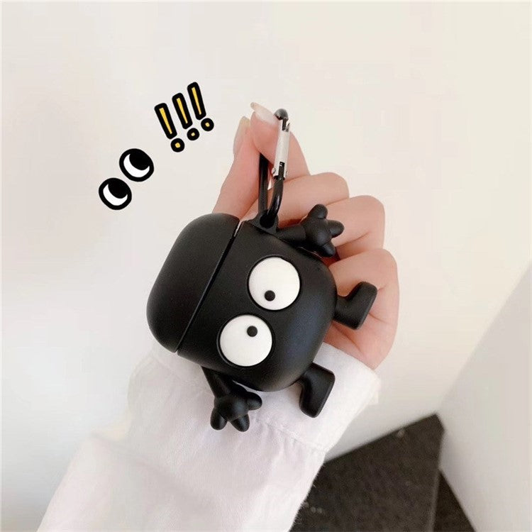 For Airpods 1/2 Pro Silicone Case Charcoal Ball Wireless Bluetooth Earphones Protector - For Airpods 1/2