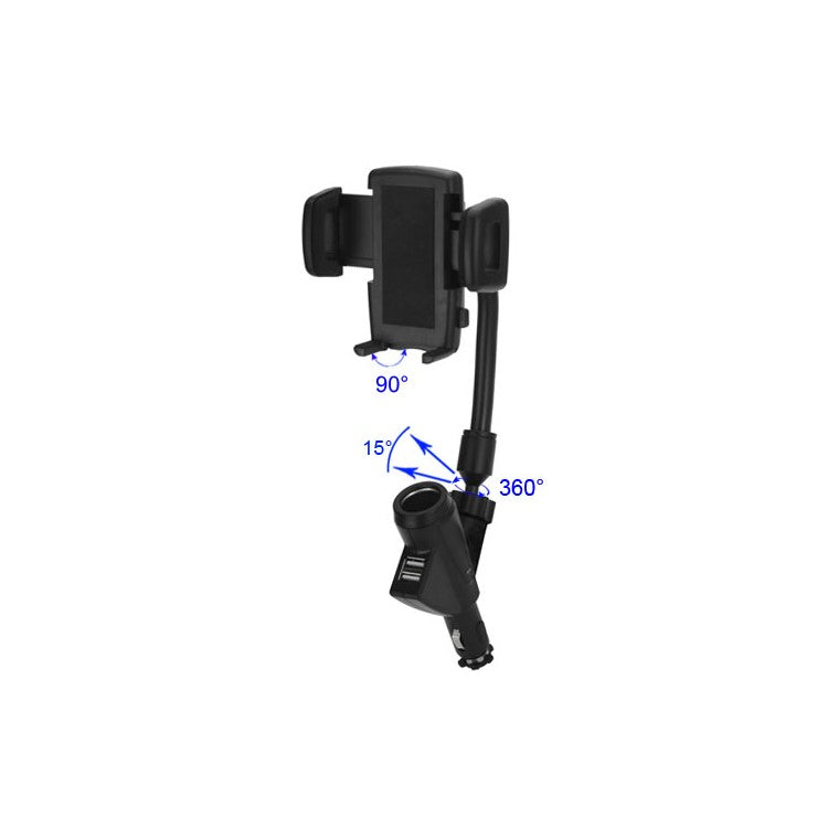 F22+C47 Universal Dual USB Car Charger Cradle Mount Holder for iPhone 5 4S / Samsung i9300 Galaxy S3