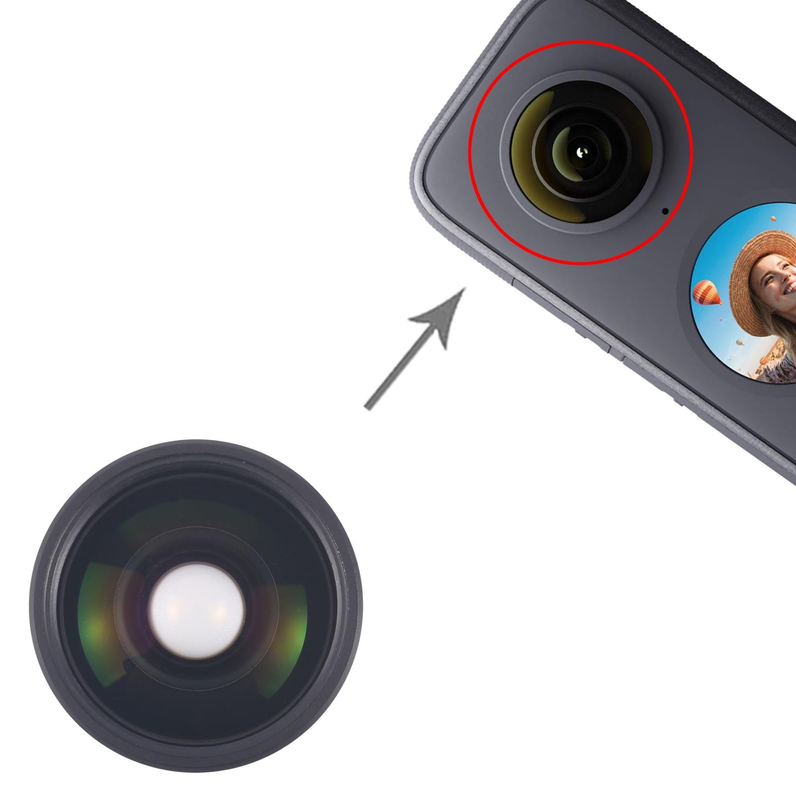 For Insta360 One X2 OEM Rear Camera Lens Cover