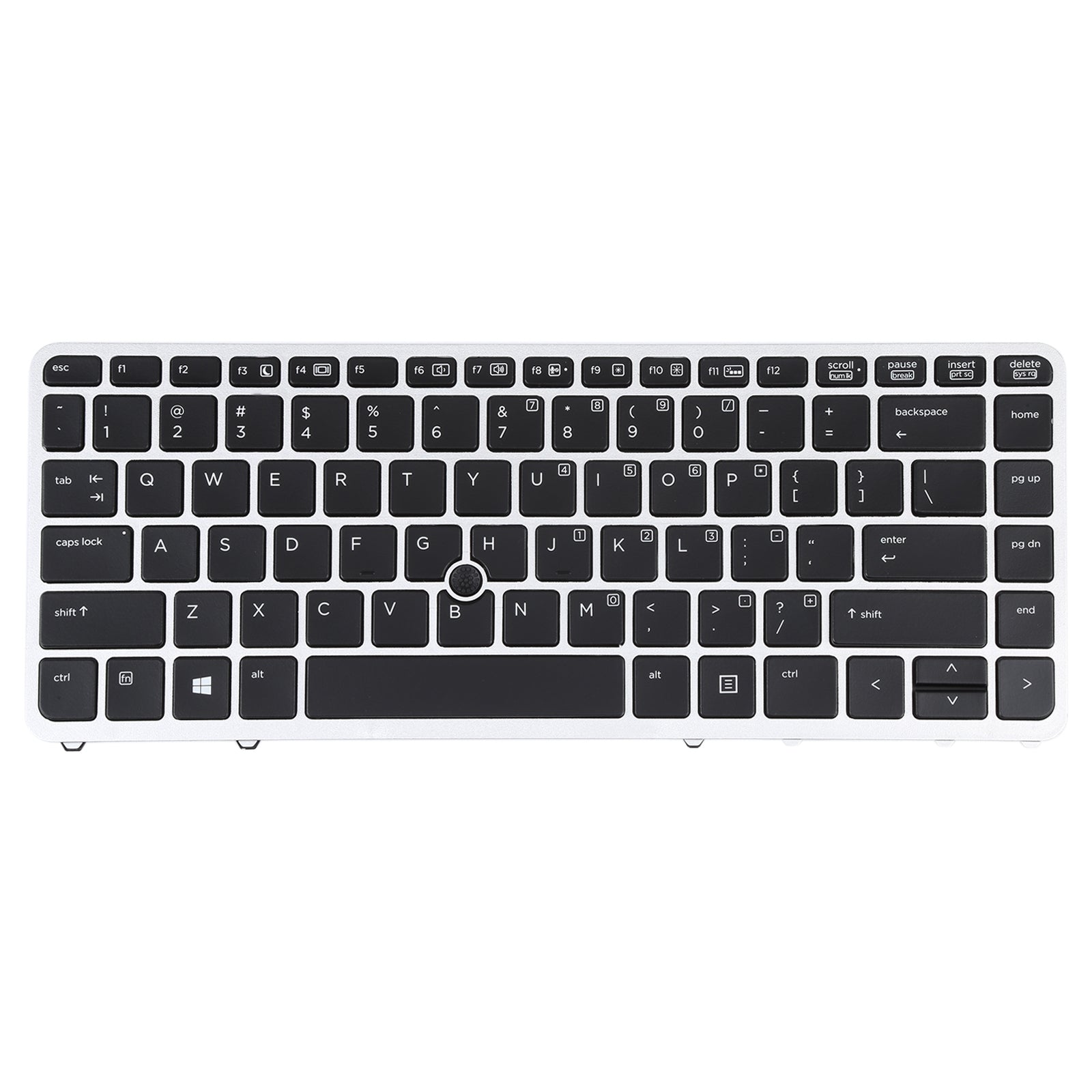 For HP Book 840 G1 / 850 G1 US Version Keyboard with Backlight and Pointing Silver