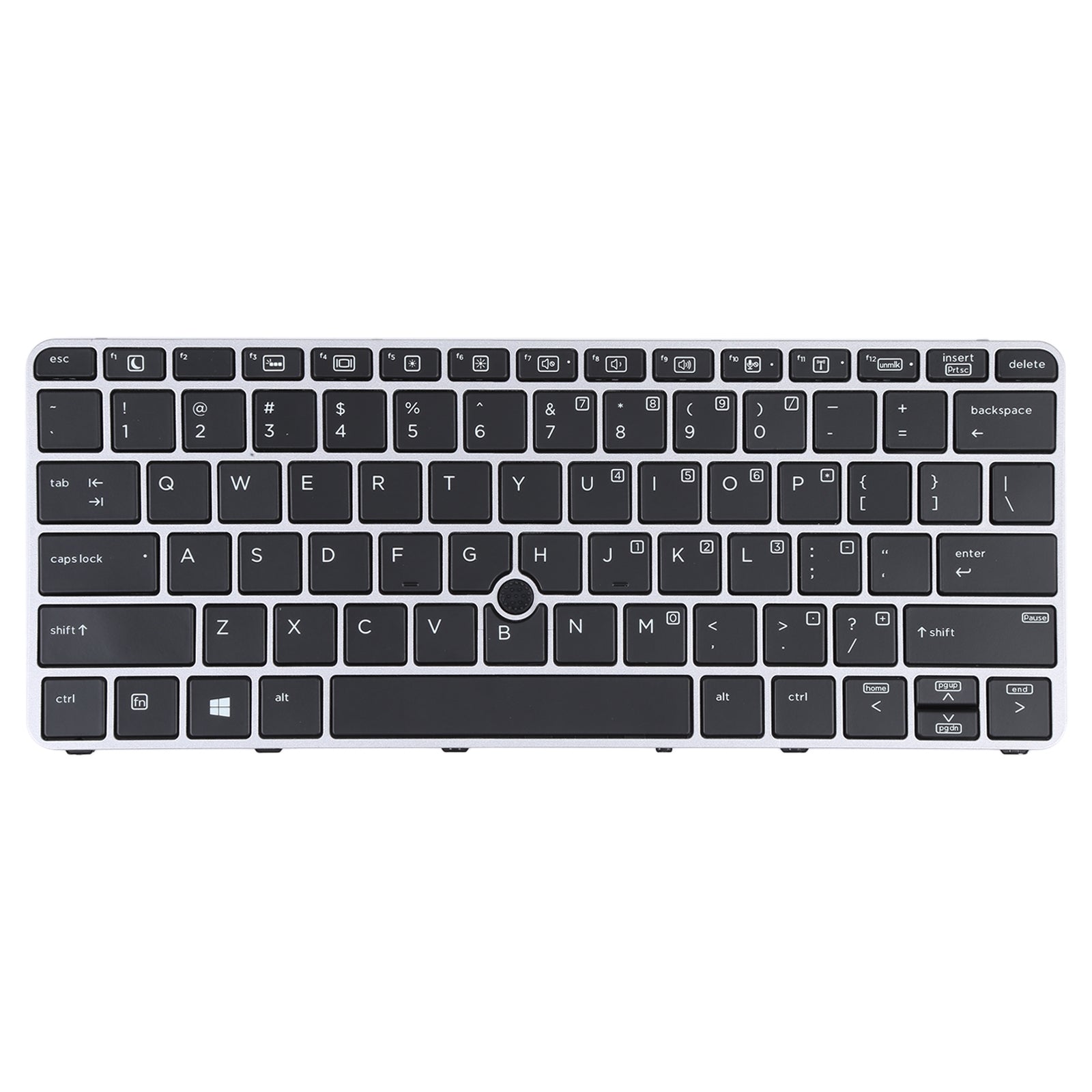 For HP Book 820 G3 US Version Keyboard with Backlight and Pointing Silver