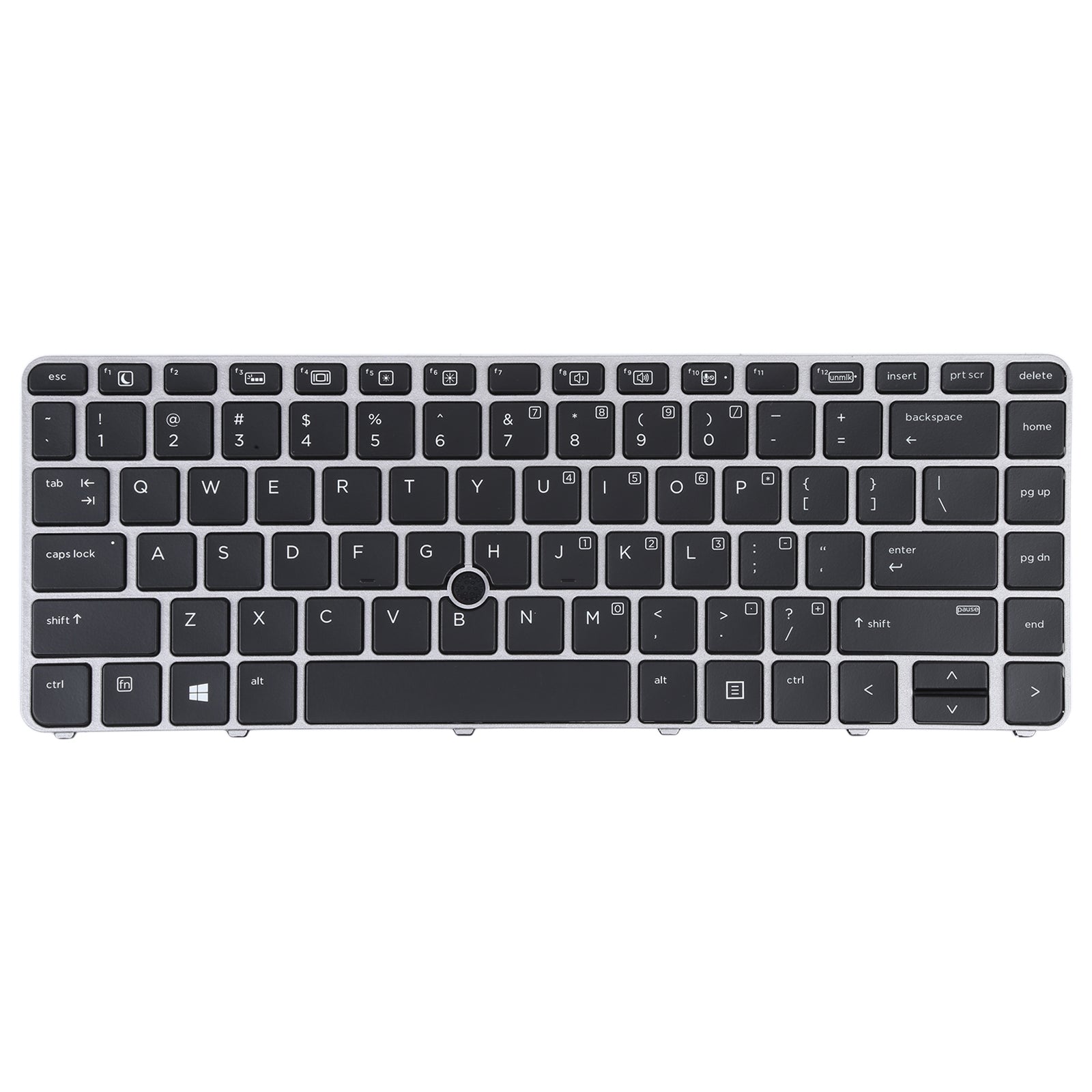 For HP Book 840 G3 US Version Keyboard with Backlight and Pointing Silver