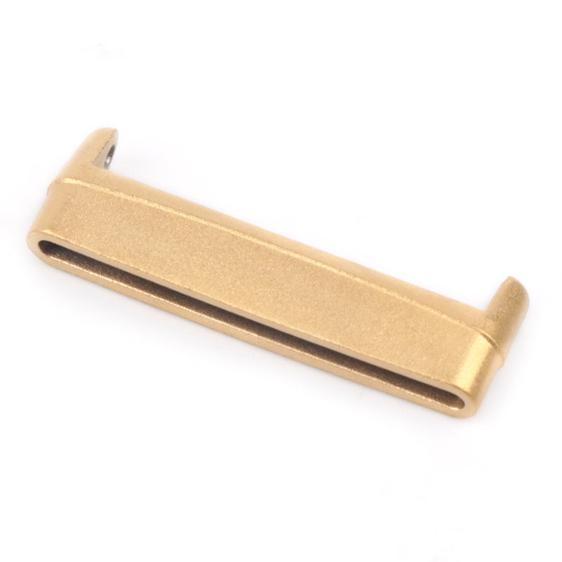 For Fitbit Versa 4 / Sense 2 1 Pair Universal Metal Watch Band Connectors Gold