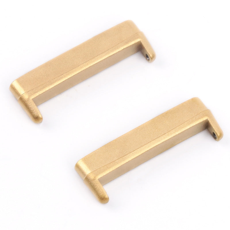 For Fitbit Versa 4 / Sense 2 1 Pair Universal Metal Watch Band Connectors Gold