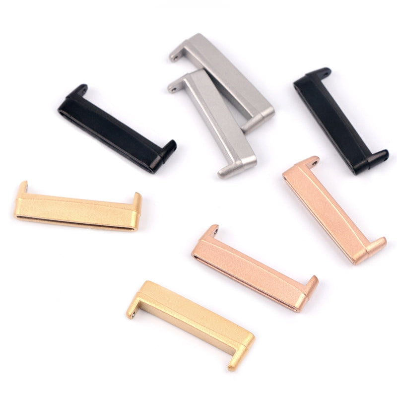 For Fitbit Versa 4 / Sense 2 1 Pair Universal Metal Watch Band Connectors Gold