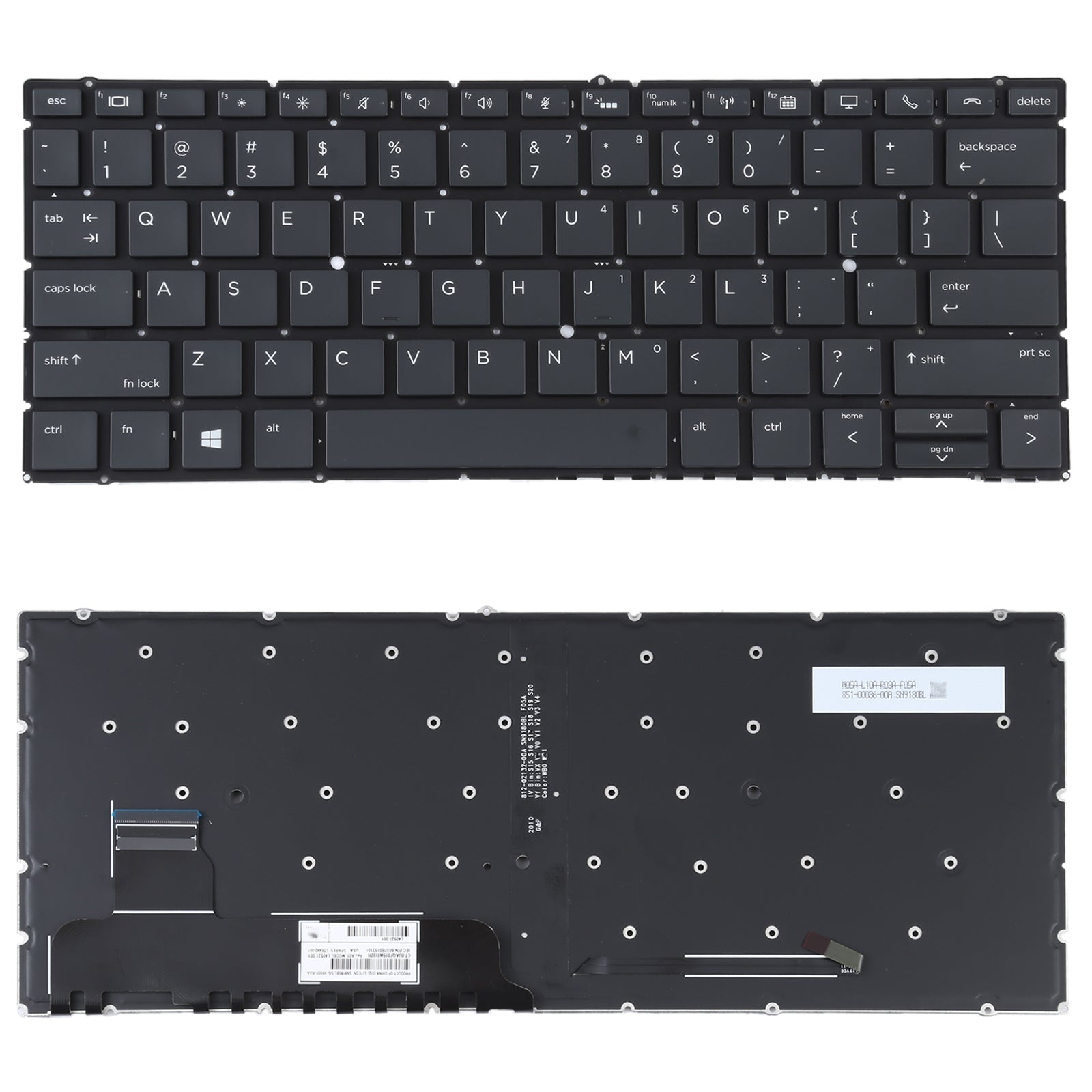 For HP book X360 836 730 G5 735 G5 G6 US Version Keyboard with Backlight