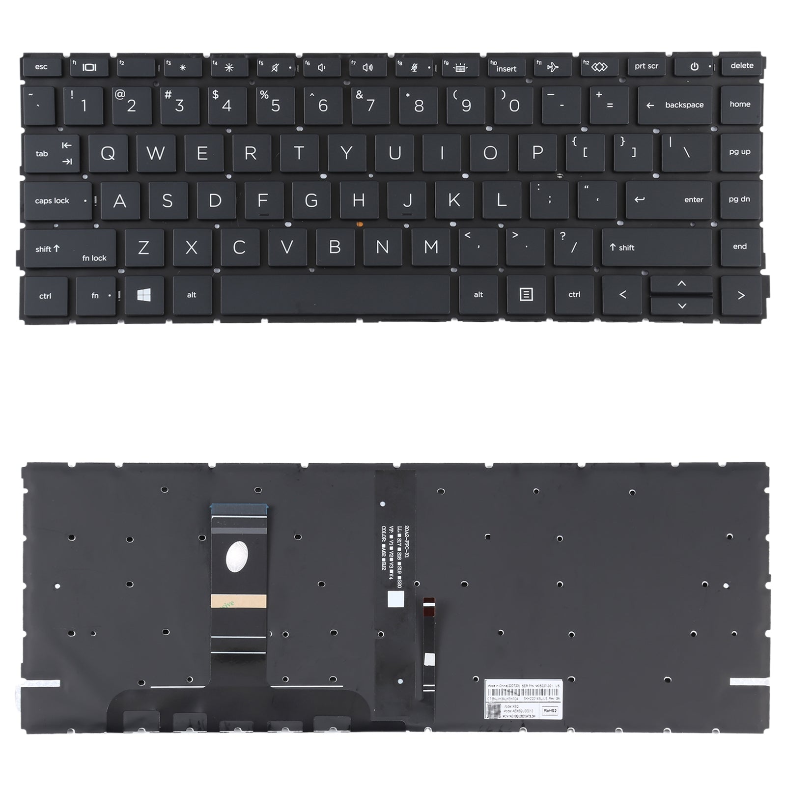 For HP Probook 440 G8 445 G8 US Version Keyboard with Backlight