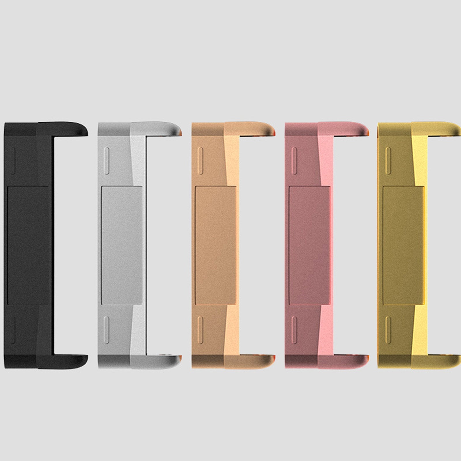 For Fitbit Versa 4 / Versa 3 / Sense 2 1 Pairs Watch Band Connector Rose Pink