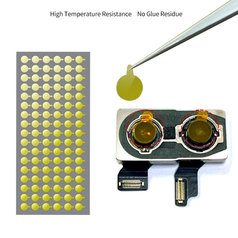 For iPhone / Huawei / OPPO / Xiaomi 100pcs/Set 5mm Camera Face ID Dot Matrix Protection Sticker